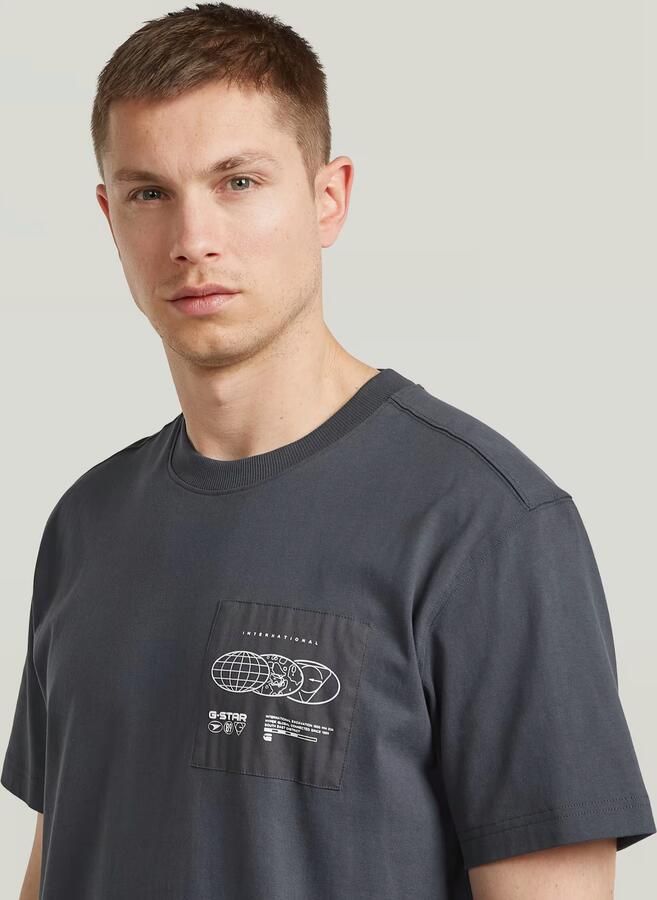 G-Star RAW Applique Graphic T-Shirt Grijs Heren - Foto 6