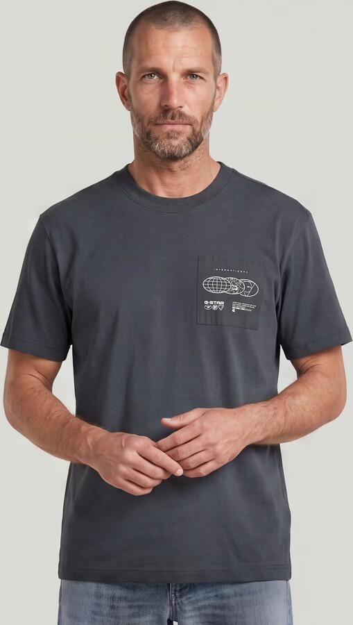 G-Star RAW Applique Graphic T-Shirt Grijs Heren - Foto 8