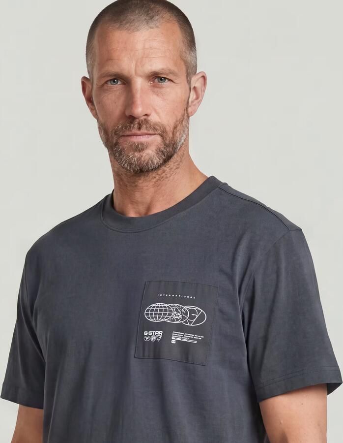 G-Star RAW Applique Graphic T-Shirt Grijs Heren - Foto 5