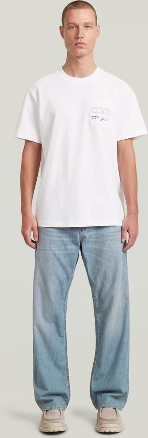G-Star RAW Applique Graphic T-Shirt Wit Heren - Foto 7