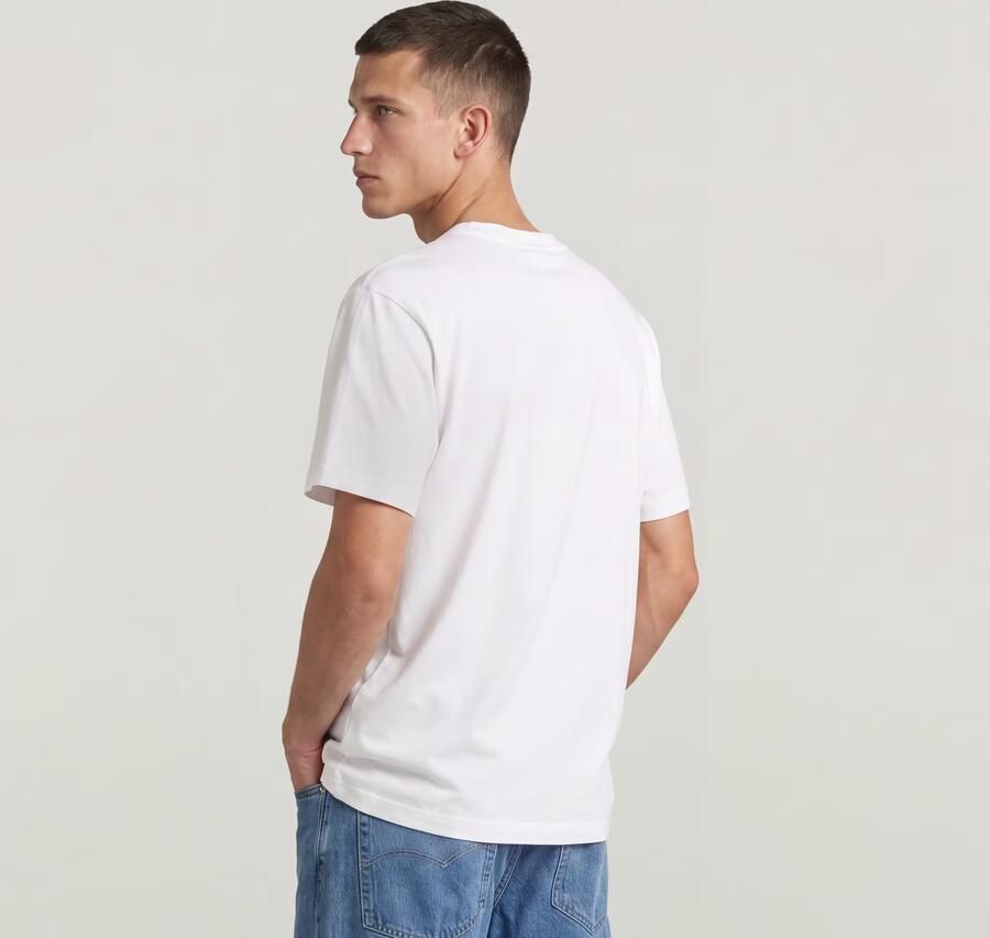 G-Star RAW Applique Graphic T-Shirt Wit Heren - Foto 4