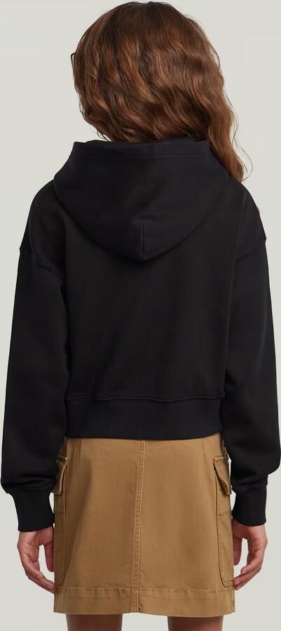 G-Star RAW AR Hooded Sweater Cropped voor meisjes Zwart meisjes - Foto 7