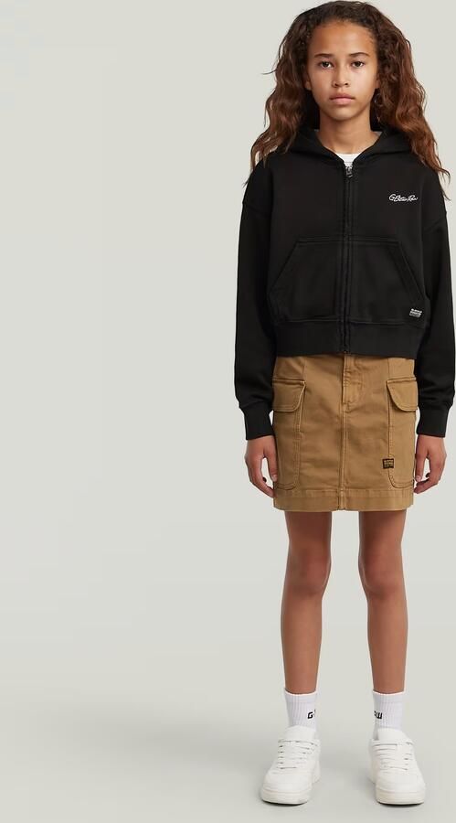G-Star RAW AR Hooded Sweater Cropped voor meisjes Zwart meisjes - Foto 6