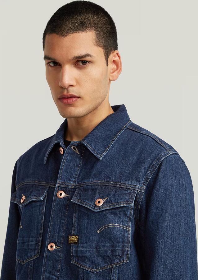 G-Star RAW Arc 3D Denim Jack Donkerblauw Heren - Foto 4