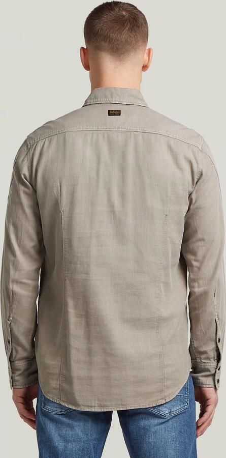G-Star RAW Arc 3D Slim Overhemd Beige Heren - Foto 5