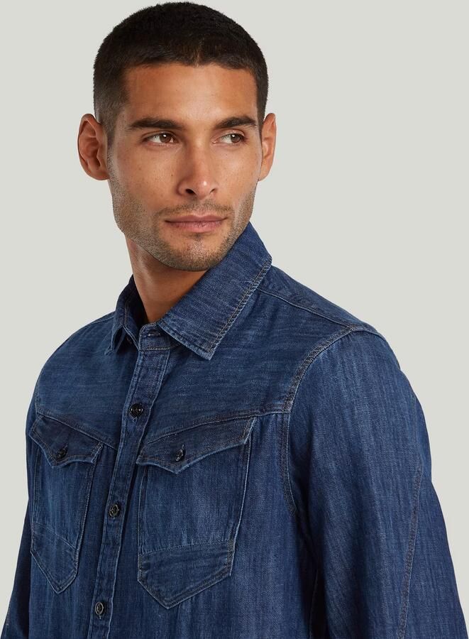 G-Star RAW Arc 3D Slim Overhemd Donkerblauw Heren - Foto 5