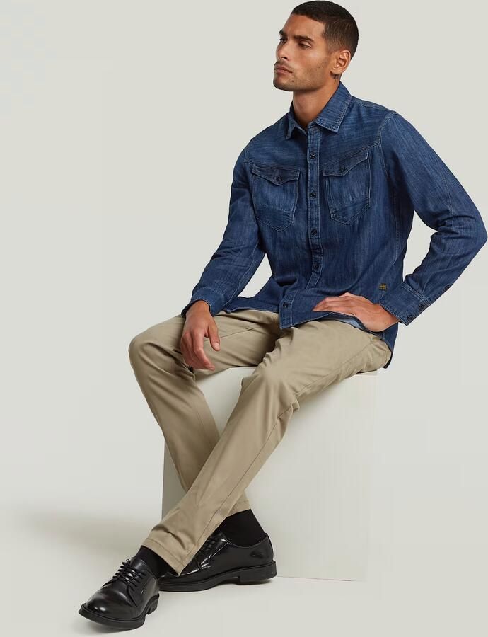 G-Star RAW Arc 3D Slim Overhemd Donkerblauw Heren - Foto 4