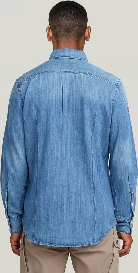 G-Star RAW Arc 3D Slim Overhemd Midden blauw Heren - Foto 5