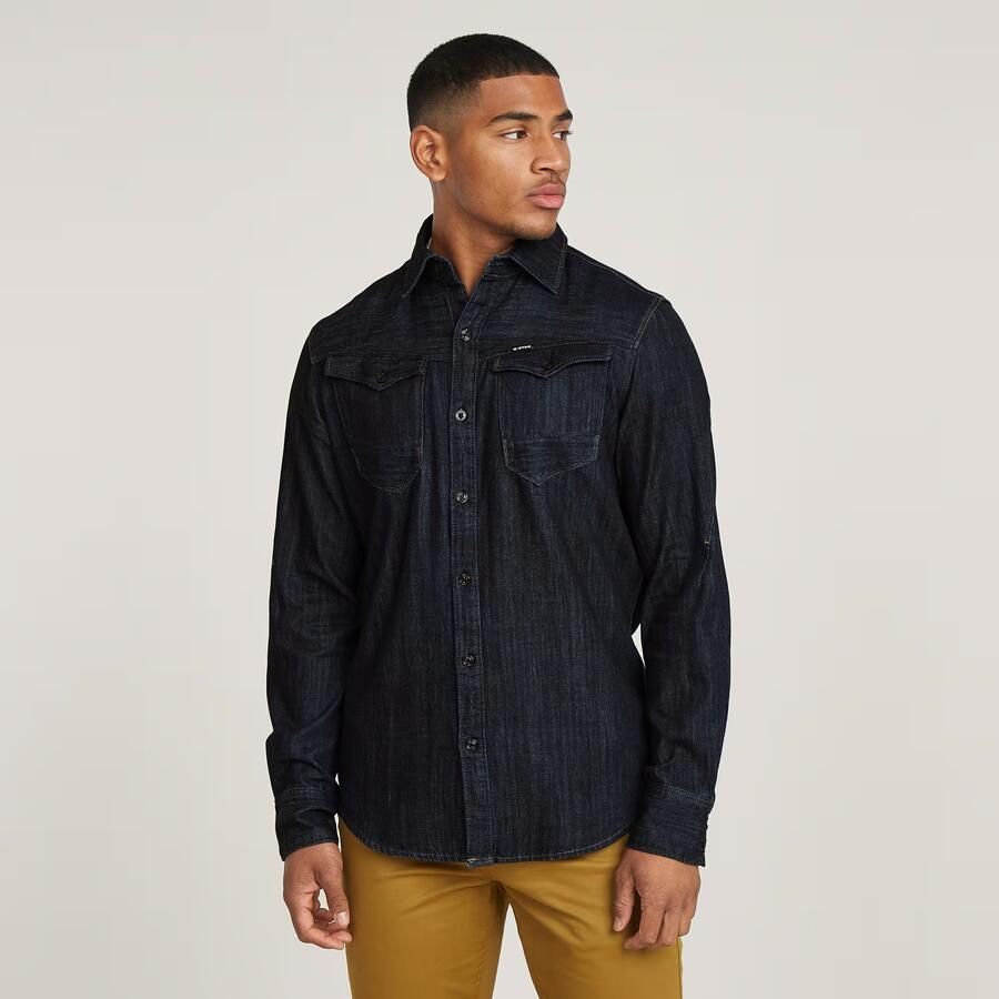 G-Star RAW Arc 3D Slim Shirt Donkerblauw Heren