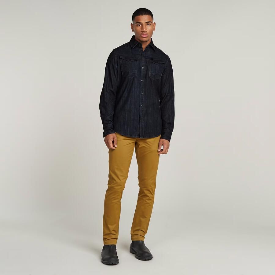 G-Star RAW Arc 3D Slim Shirt Donkerblauw Heren - Foto 3