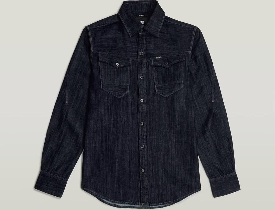 G-Star RAW Arc 3D Slim Shirt Donkerblauw Heren - Foto 7