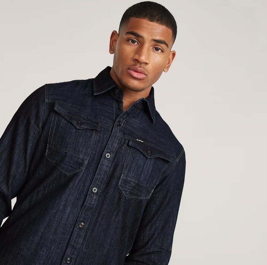 G-Star RAW Arc 3D Slim Shirt Donkerblauw Heren - Foto 6