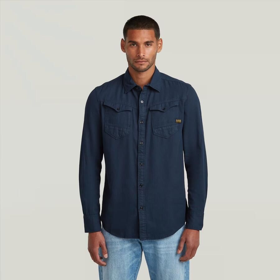 G-Star RAW Arc 3D Slim Shirt Donkerblauw Heren