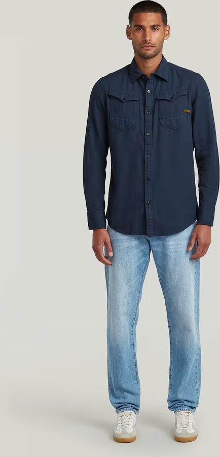 G-Star RAW Arc 3D Slim Shirt Donkerblauw Heren - Foto 6