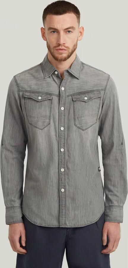 G-Star RAW Arc 3D Slim Shirt Midden blauw Heren