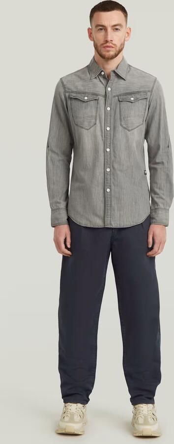 G-Star RAW Arc 3D Slim Shirt Midden blauw Heren - Foto 7