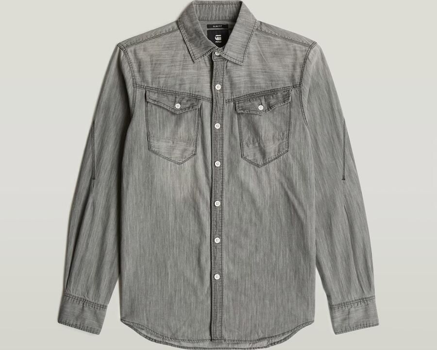 G-Star RAW Arc 3D Slim Shirt Midden blauw Heren - Foto 4