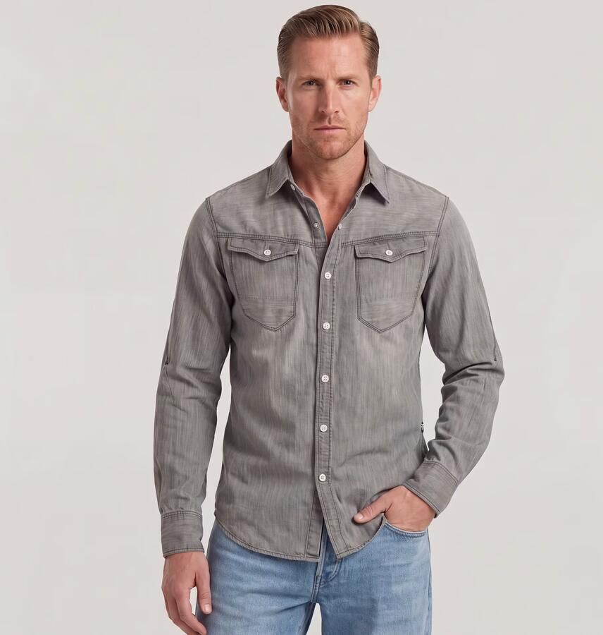 G-Star RAW Arc 3D Slim Shirt Midden blauw Heren - Foto 3