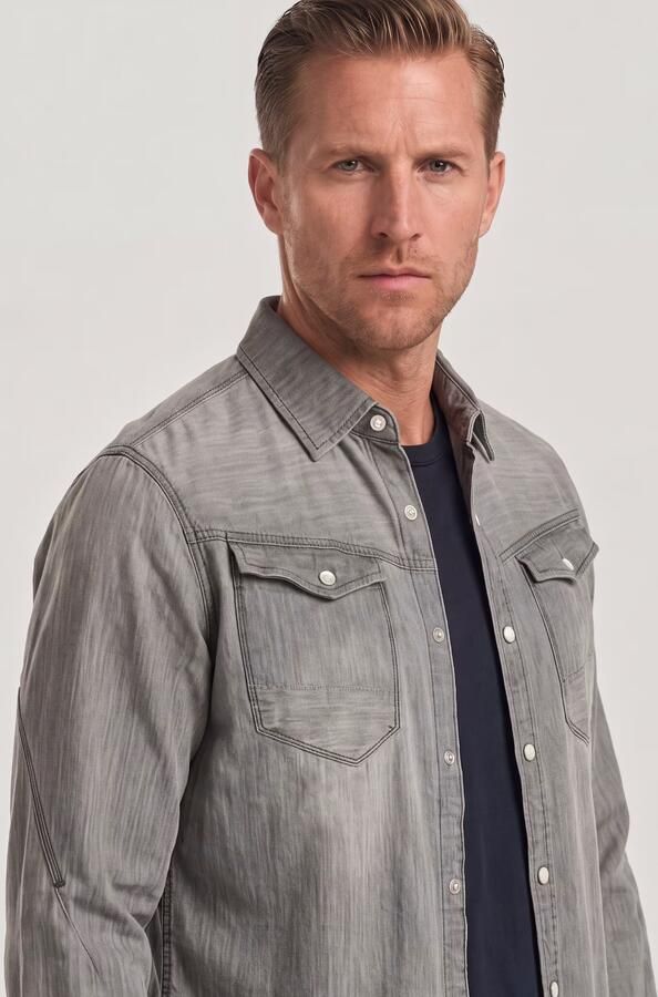 G-Star RAW Arc 3D Slim Shirt Midden blauw Heren - Foto 6