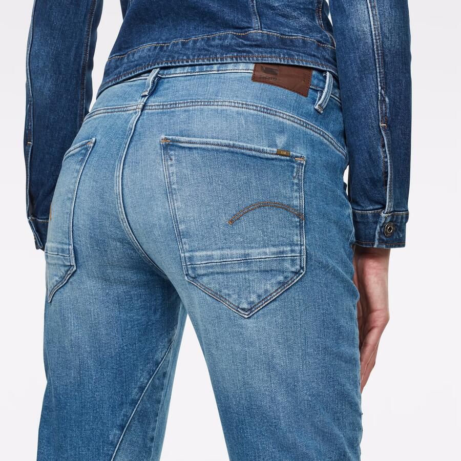 G-Star RAW Arc Low Boyfriend Jeans Midden blauw Dames - Foto 2