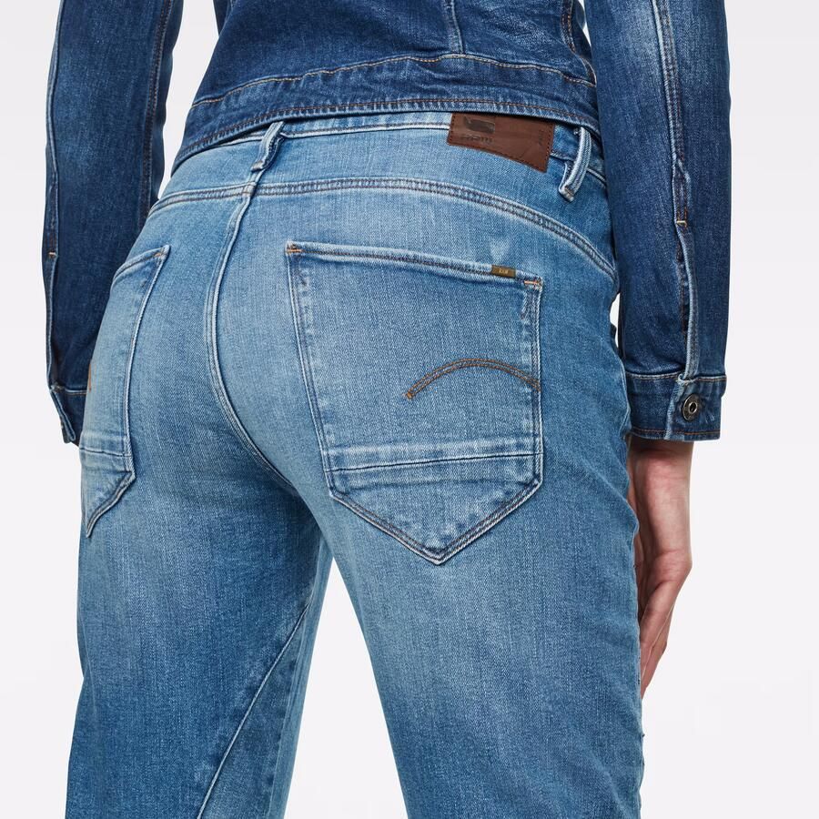 G-Star RAW Arc Low Boyfriend Jeans Midden blauw Dames - Foto 3