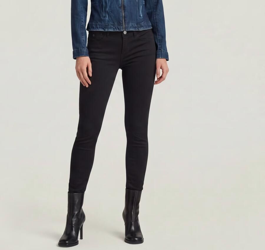G-Star RAW Skinny fit jeans Arc 3D Mid Skinny met coole knienaden - Foto 12