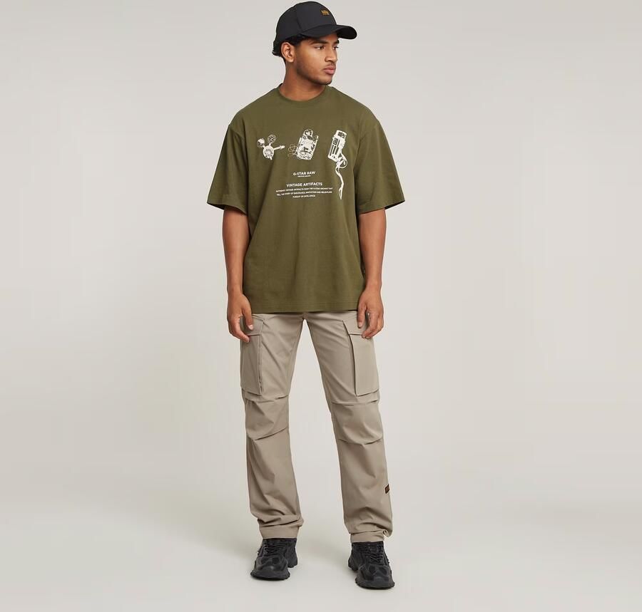 G-Star RAW Archive Boxy T-Shirt Groen Heren - Foto 5