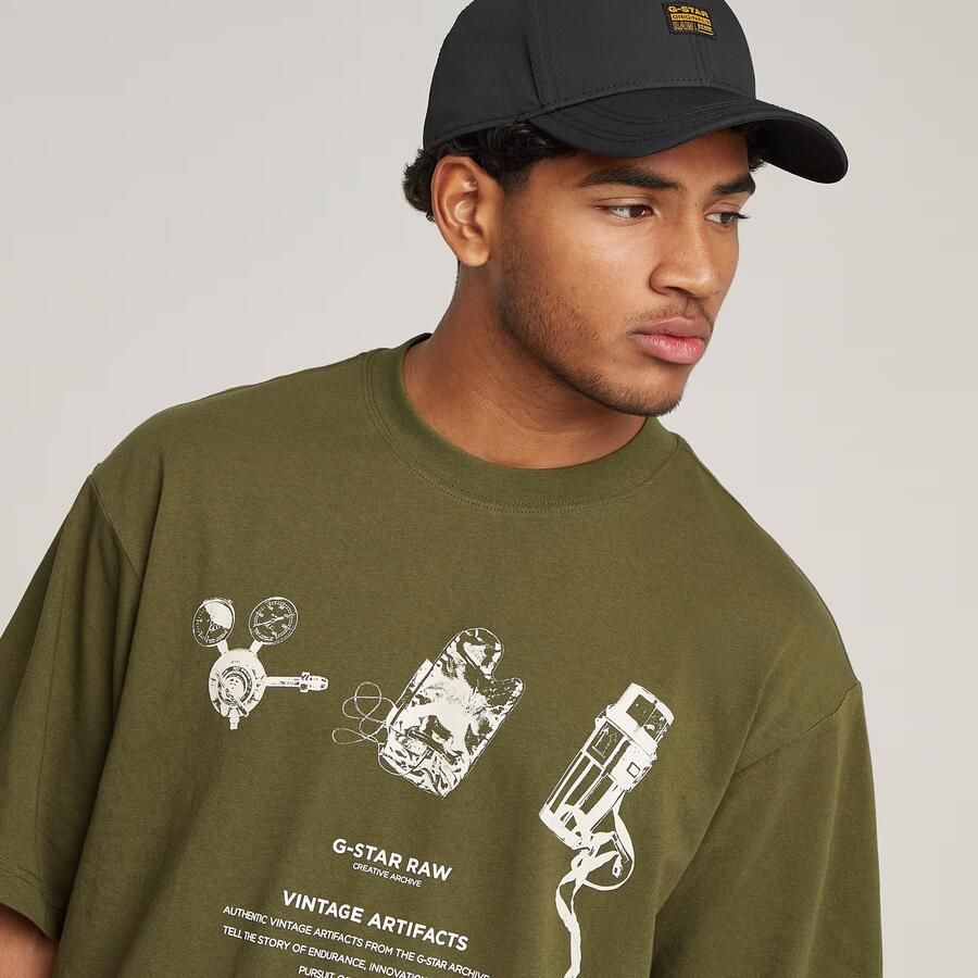 G-Star RAW Archive Boxy T-Shirt Groen Heren - Foto 3