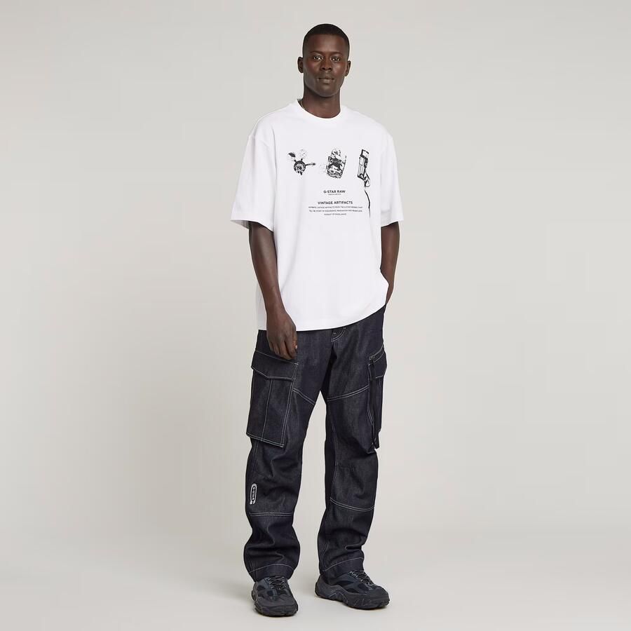 G-Star RAW Archive Boxy T-Shirt Wit Heren - Foto 2