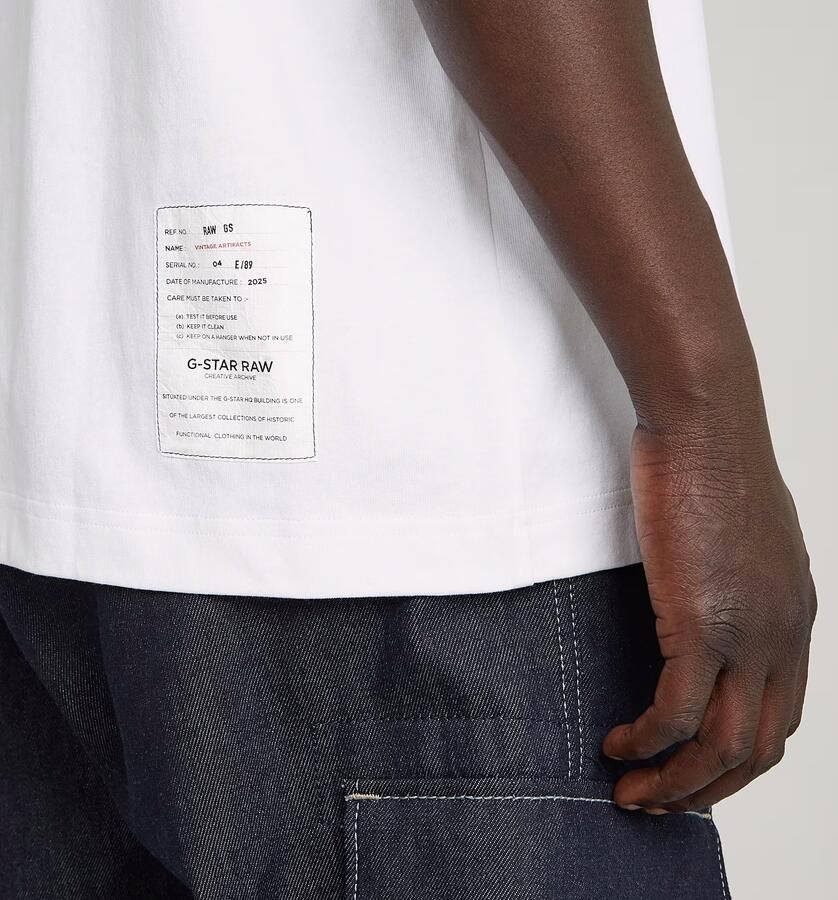 G-Star RAW Archive Boxy T-Shirt Wit Heren - Foto 5