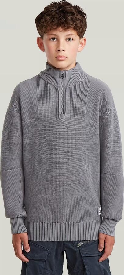 G-Star RAW Army Half Zip Knit voor jongens Grijs jongens - Foto 4