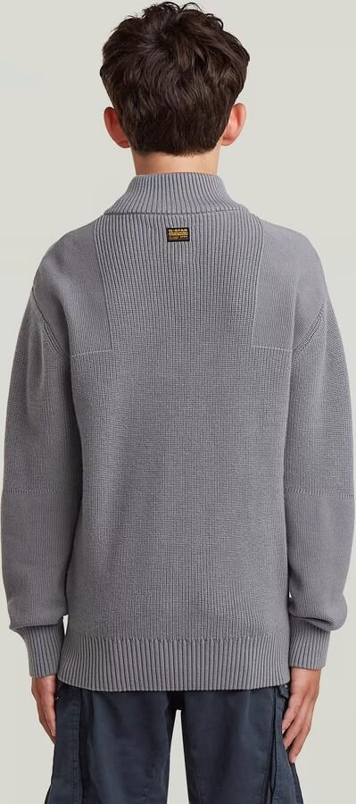 G-Star RAW Army Half Zip Knit voor jongens Grijs jongens - Foto 9