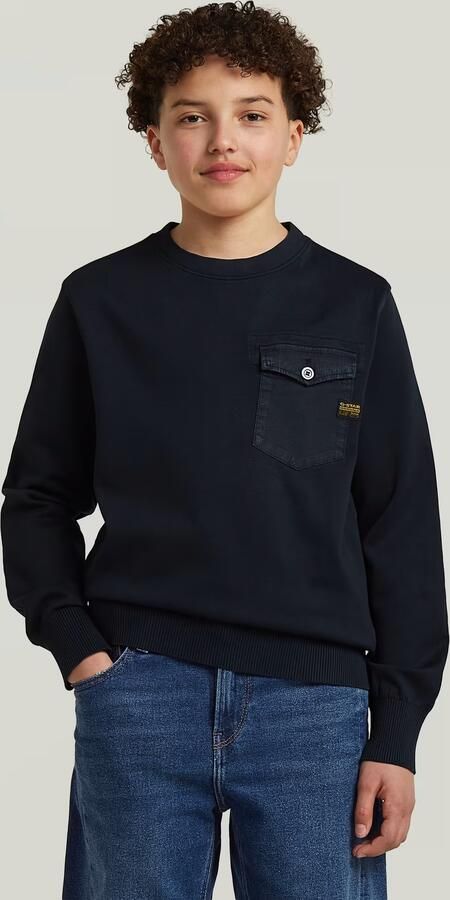 G-Star RAW Army Knit Sweater voor jongens Donkerblauw jongens
