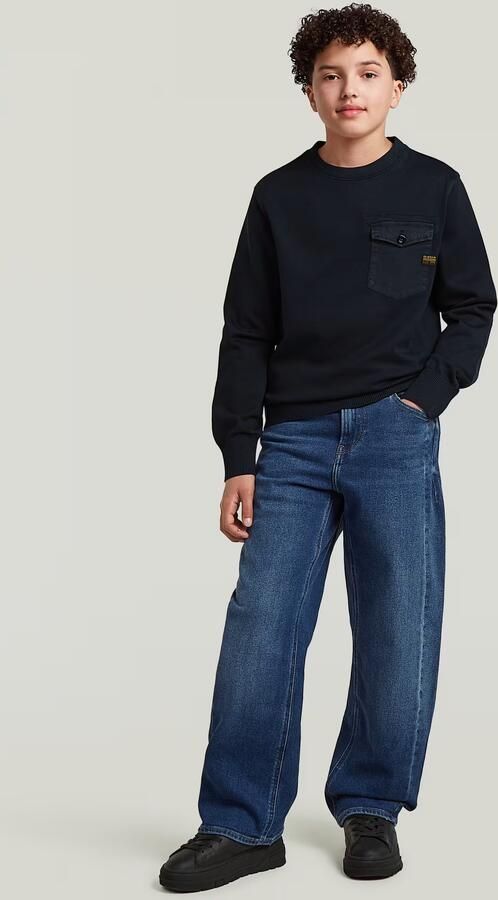 G-Star RAW Army Knit Sweater voor jongens Donkerblauw jongens - Foto 4