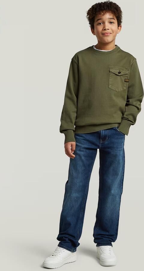 G-Star RAW Army Knit Sweater voor jongens Groen jongens - Foto 6
