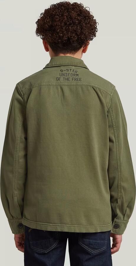 G-Star RAW Army Overshirt voor jongens Groen jongens - Foto 5