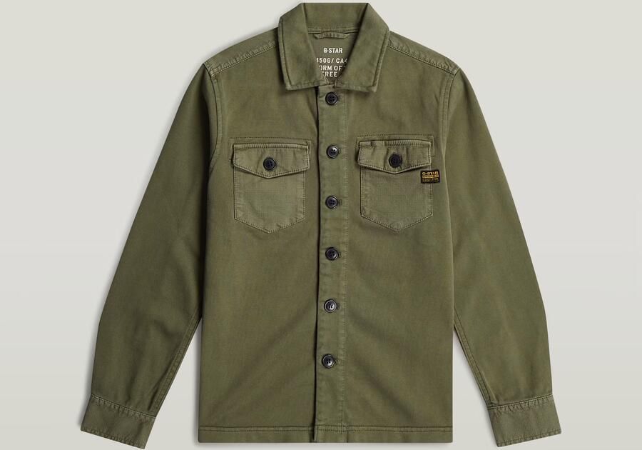 G-Star RAW Army Overshirt voor jongens Groen jongens - Foto 3