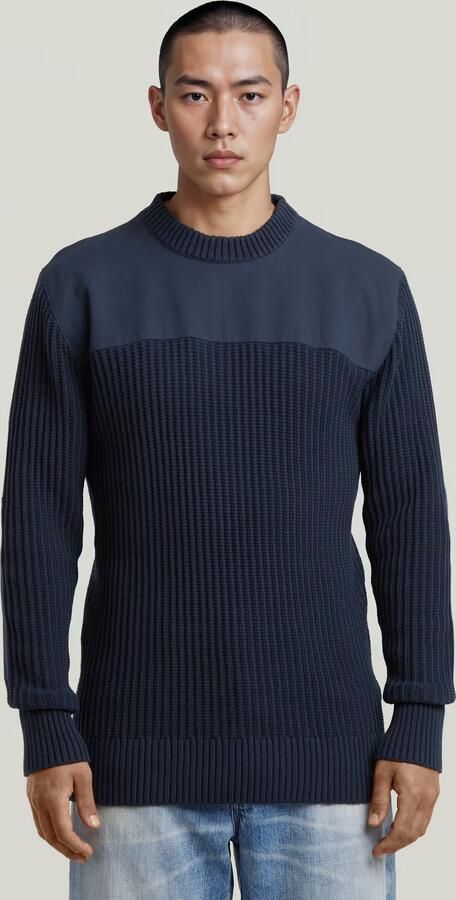 G-Star RAW Army Rib Gebreide Trui Donkerblauw Heren