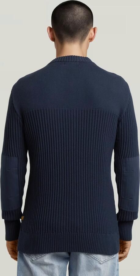 G-Star RAW Army Rib Gebreide Trui Donkerblauw Heren - Foto 6