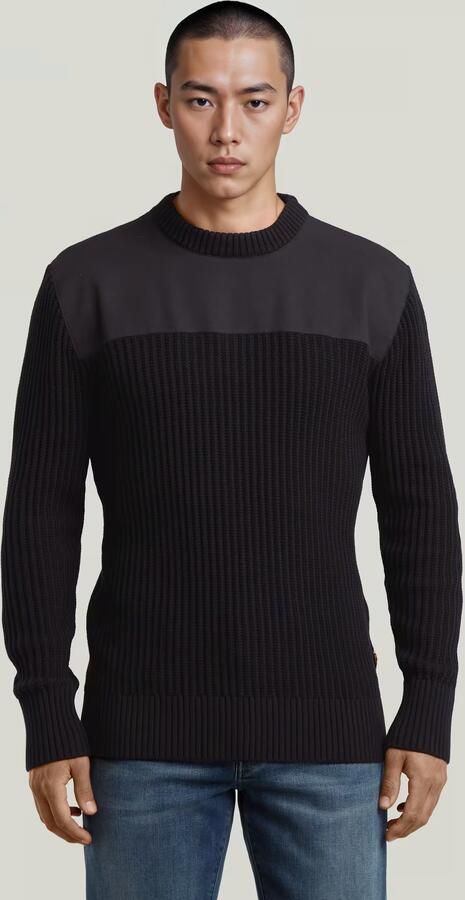 G-Star RAW Army Rib Gebreide Trui Zwart Heren