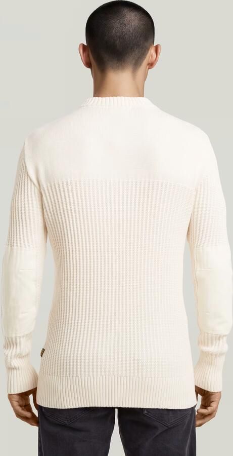 G-Star RAW Army Ribbed Gebreide Trui Beige Heren - Foto 5