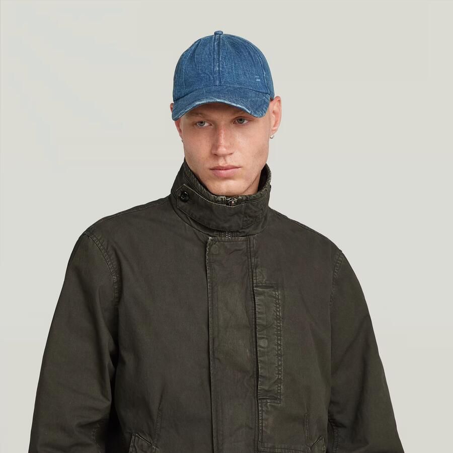 G-Star RAW Avernus Baseballcap Midden blauw Heren - Foto 2