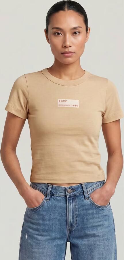 G-Star RAW Baby T-Shirt Beige Dames - Foto 4