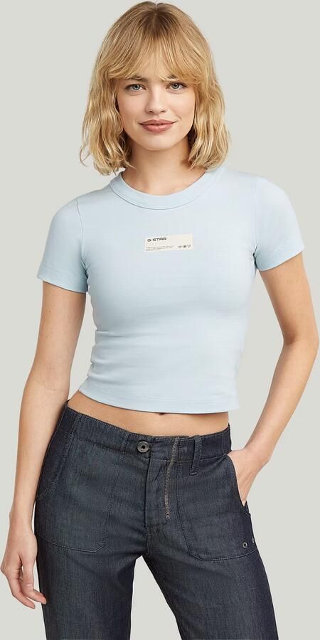 G-Star RAW Baby T-Shirt Lichtblauw Dames