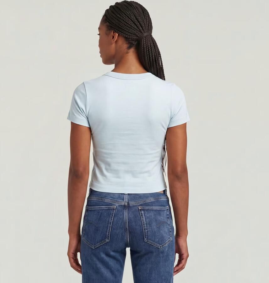 G-Star RAW Baby T-Shirt Lichtblauw Dames - Foto 3