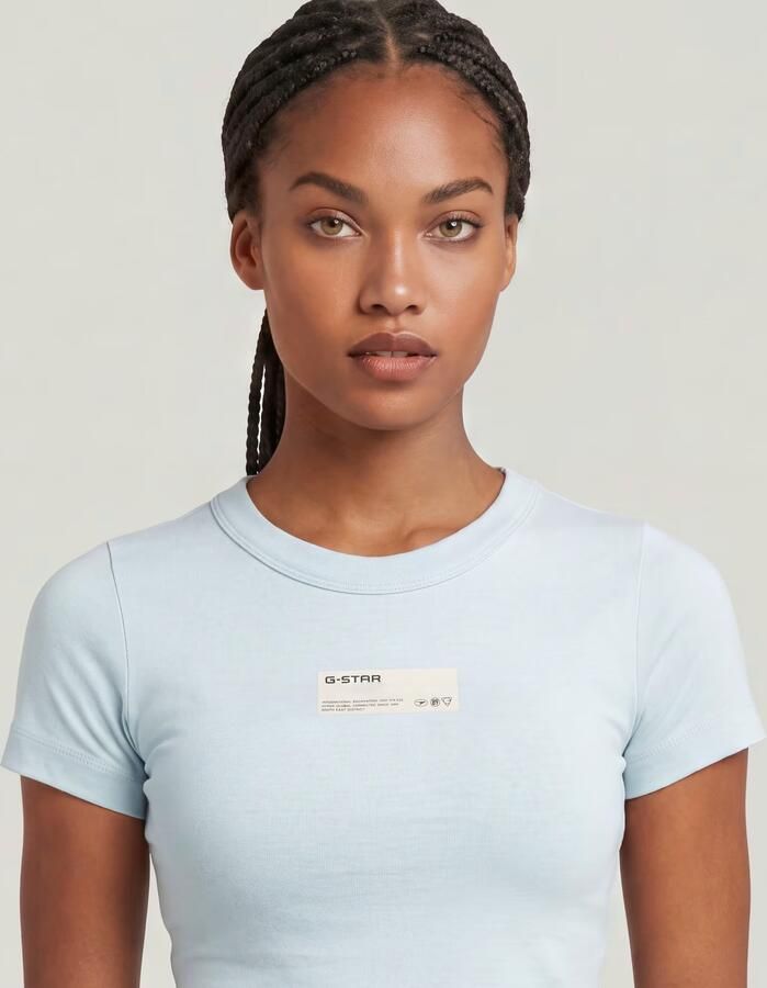 G-Star RAW Baby T-Shirt Lichtblauw Dames - Foto 4