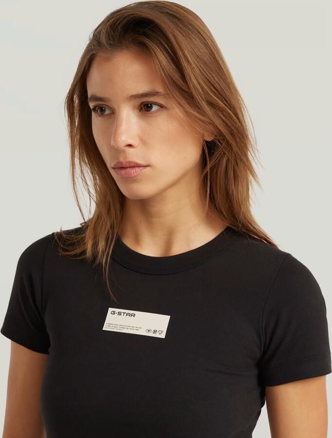 G-Star RAW Baby T-Shirt Zwart Dames - Foto 4
