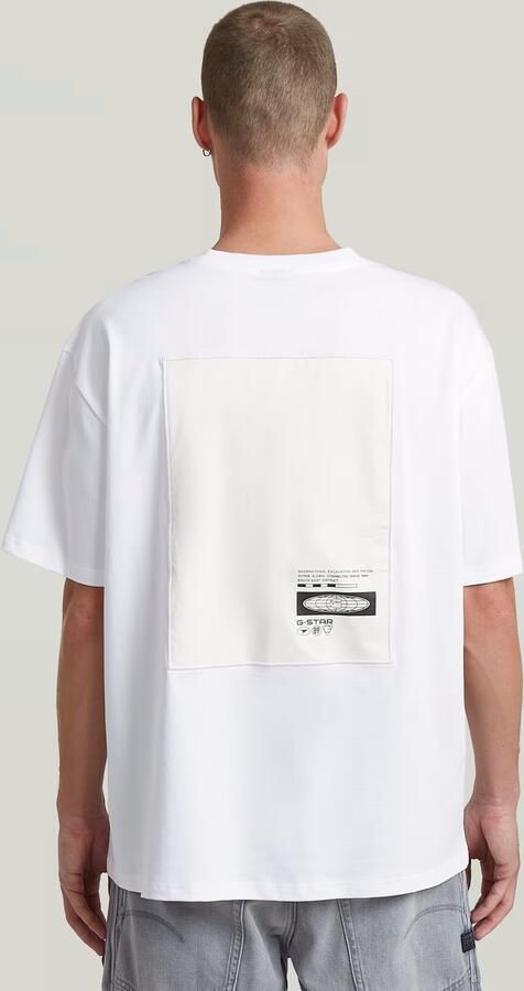 G-Star RAW Back Applique Relaxed T-Shirt Wit Heren