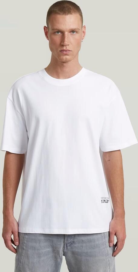 G-Star RAW Back Applique Relaxed T-Shirt Wit Heren - Foto 6