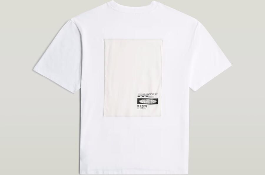 G-Star RAW Back Applique Relaxed T-Shirt Wit Heren - Foto 5